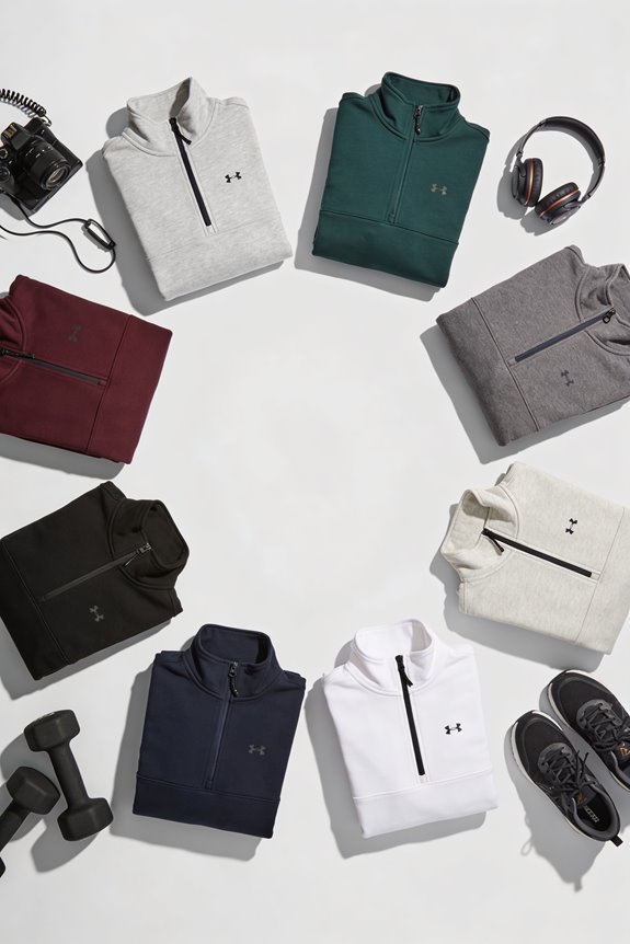 casual wardrobe quarter zips