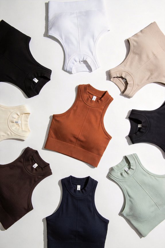 chic high neck tank tops