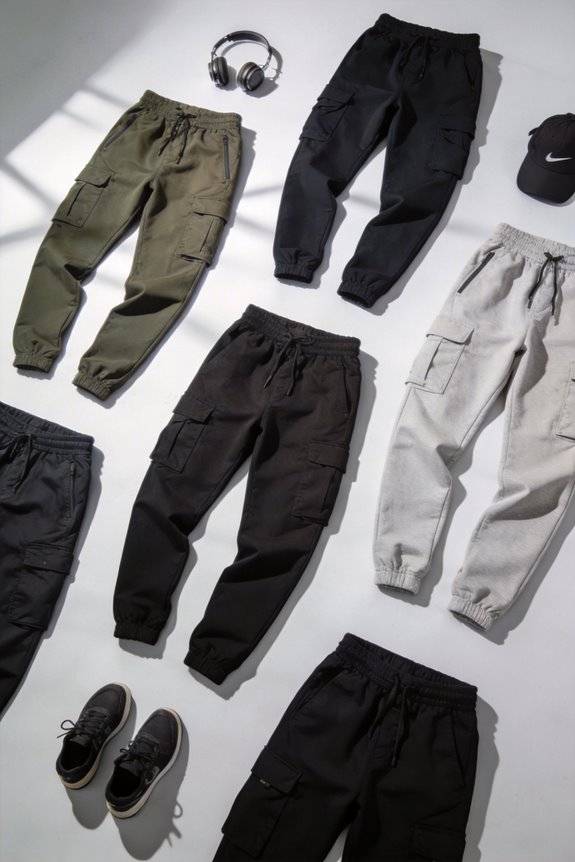 comfortable and stylish cargo joggers