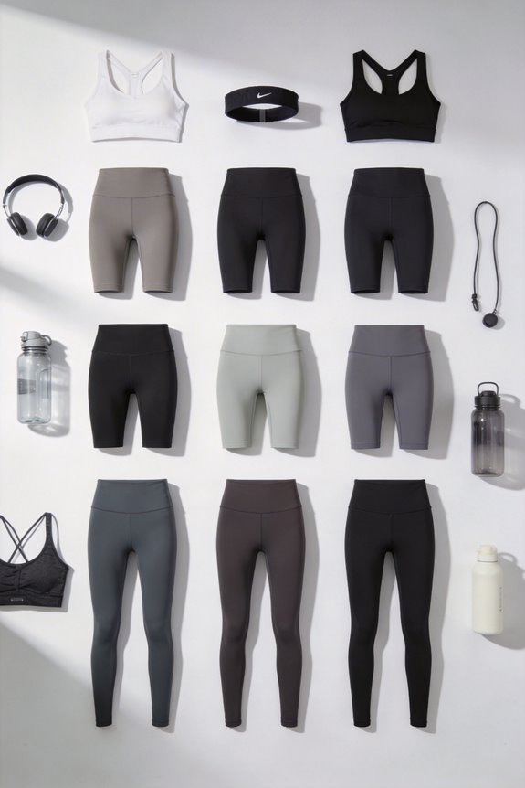 flattering high waisted leggings