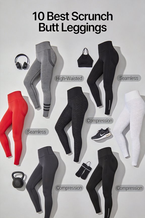 flattering scrunch butt leggings