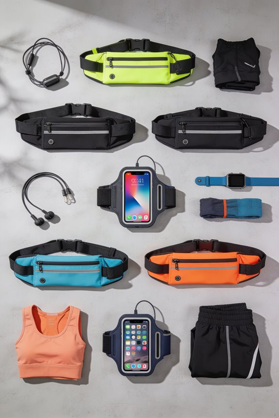 hands free running phone belts
