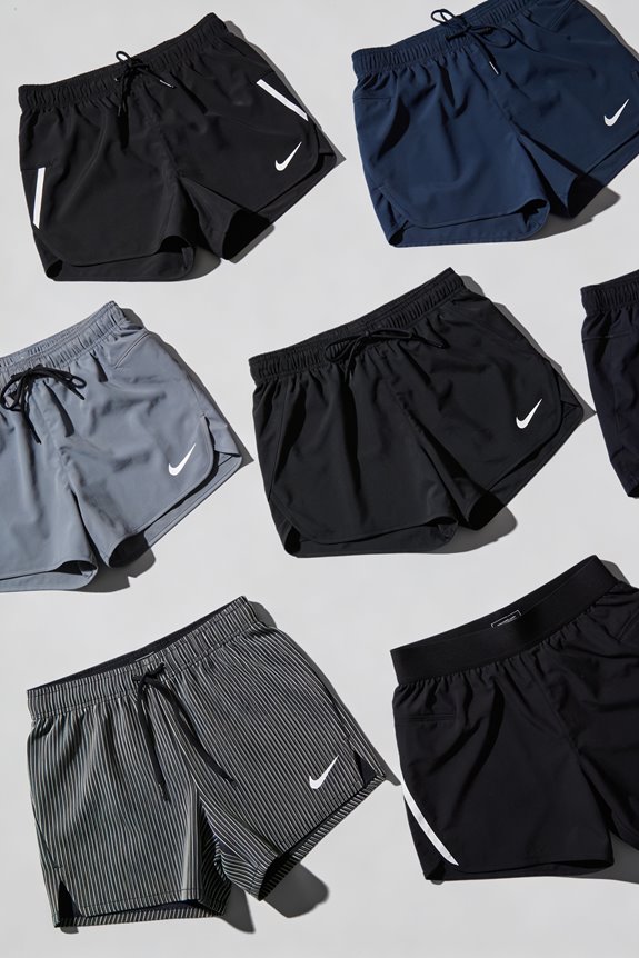 lightweight running shorts selection