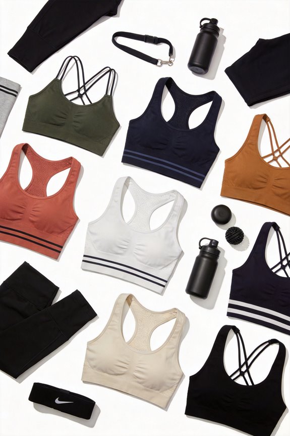stylish and comfortable sports bras