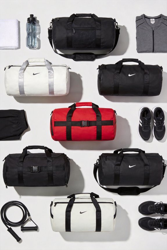 stylish and functional gym duffels
