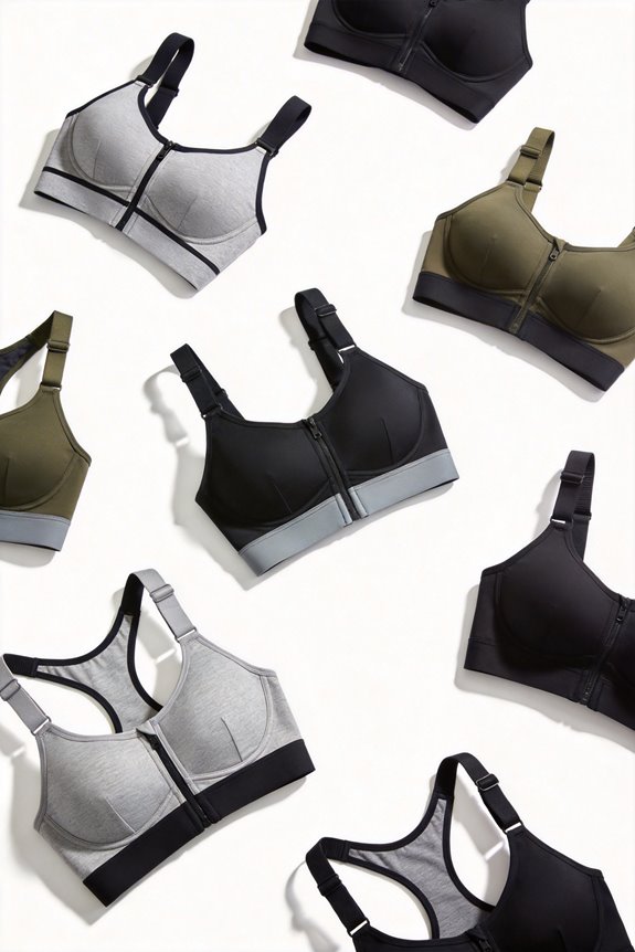 top compression sports bras