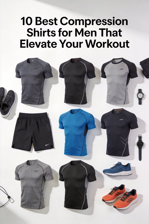 top men s workout compression shirts