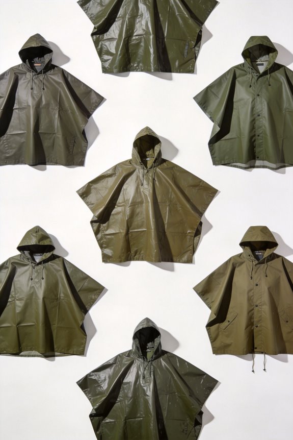 top military rain ponchos