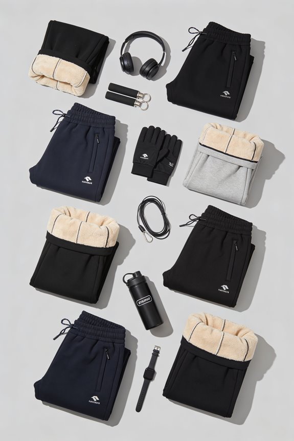 warm fleece lined pants